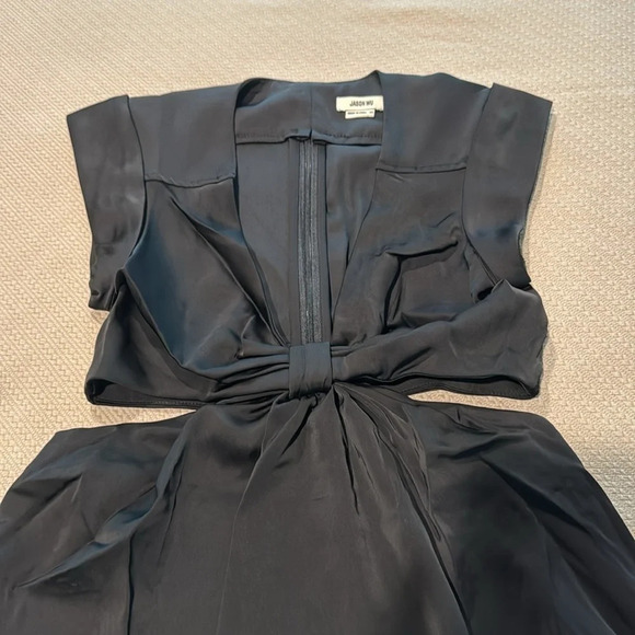 Jason Wu Black Satin Dress - Picture 8 of 12